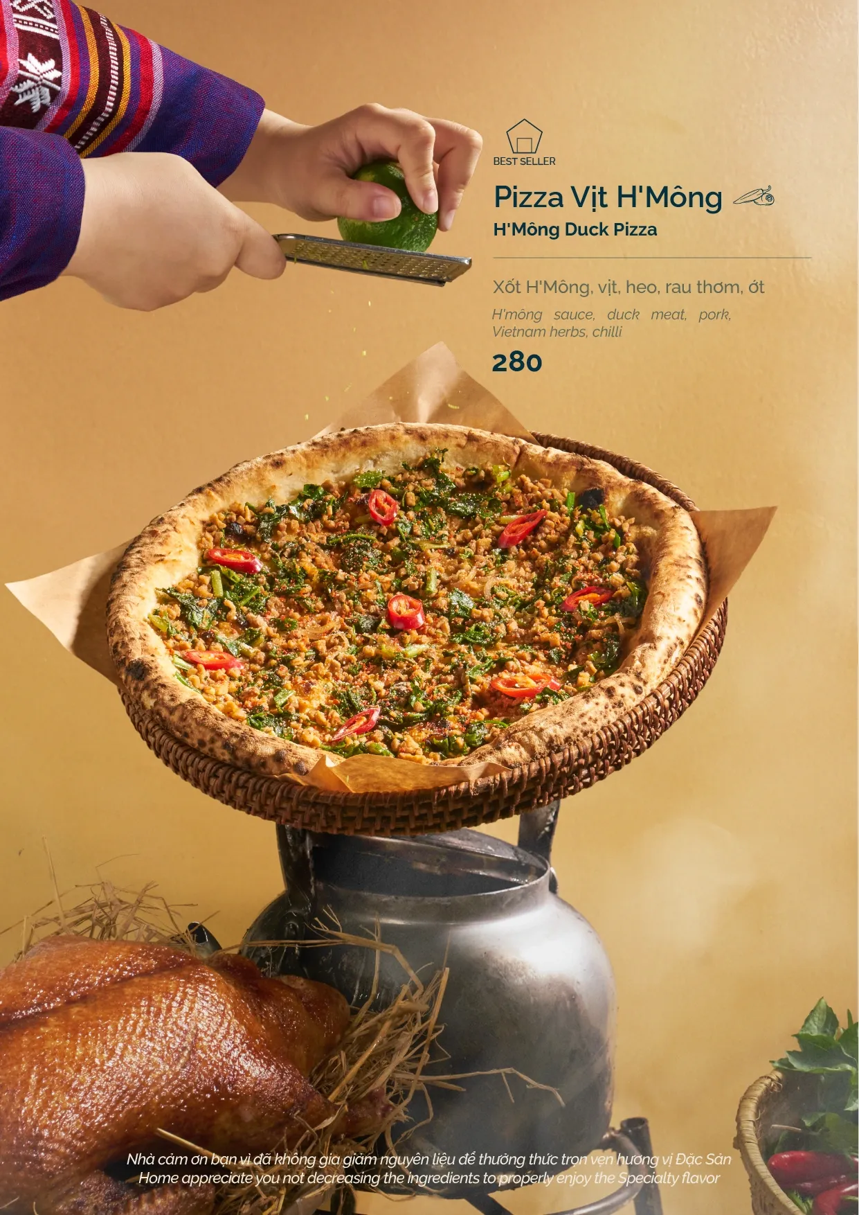 Món Đặc sản Việt tại The Home Pizza